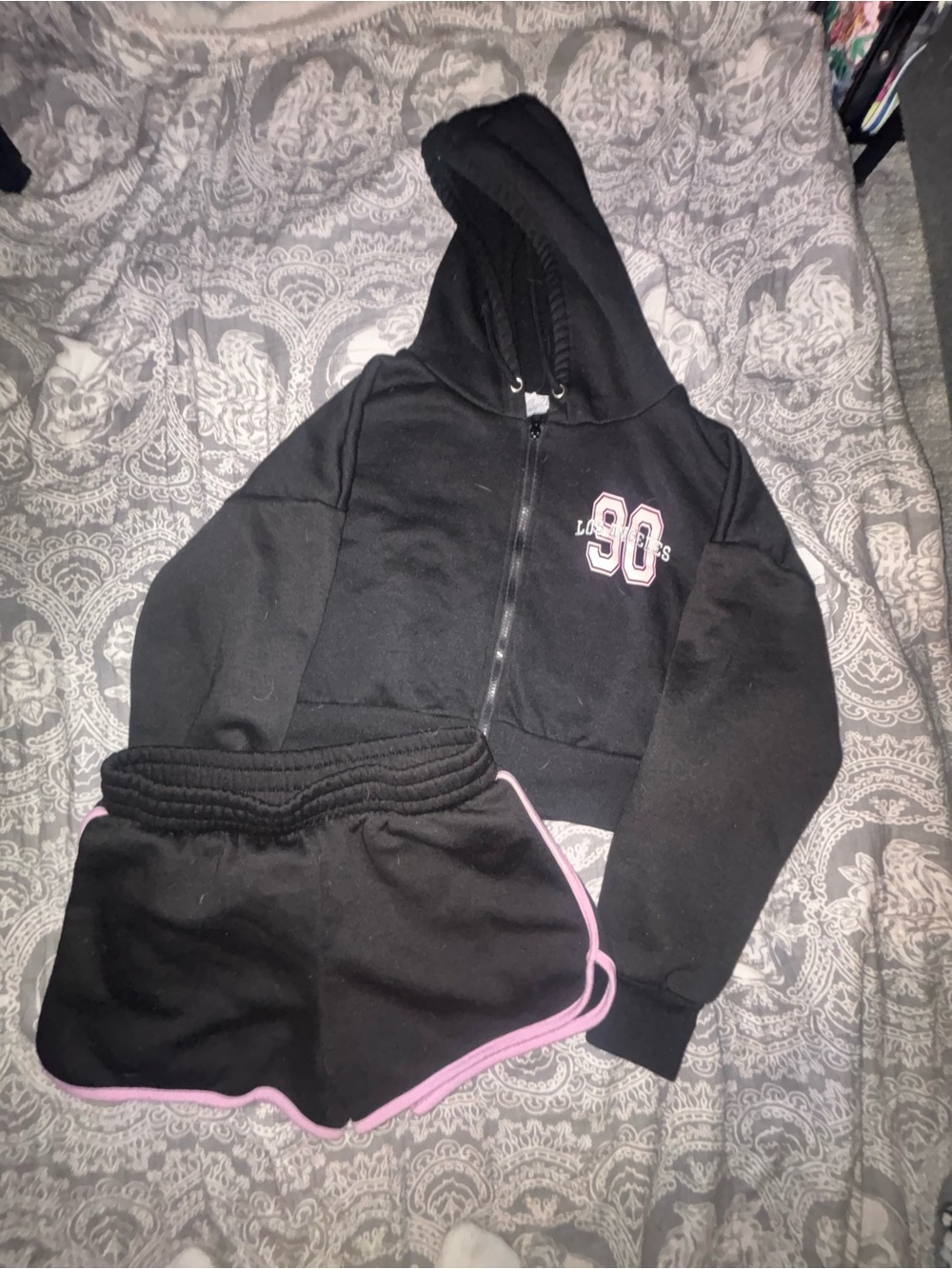 Rue21 Black Hoodie with Drawstring Detail